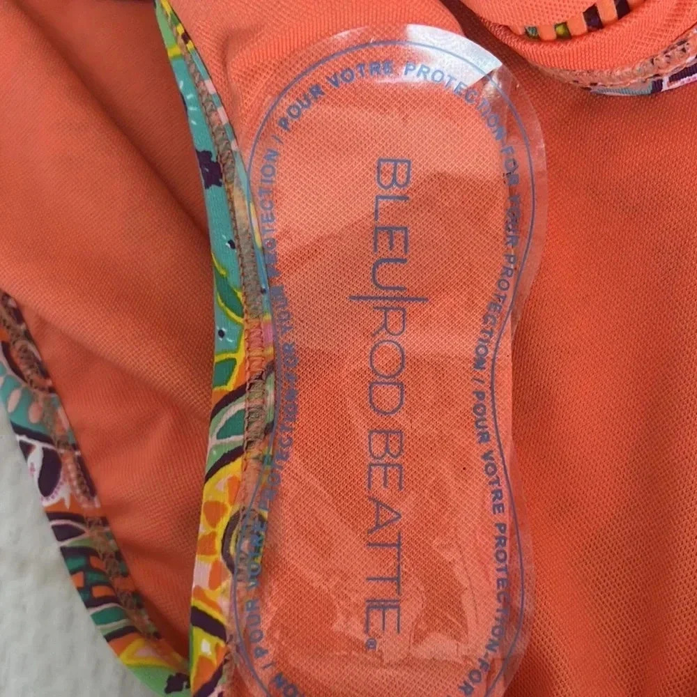 Bleu Rod Beattie Seriously Sunny Tie Side Bikini Top Size 34D and Bottom Size 10 - Picture 9 of 11
